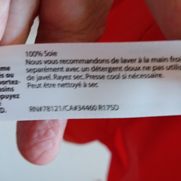 Eileen fisher 100% silk dark orange blouse tunic in excellent condition. - Picture 5 of 6